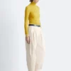 Draped Turtleneck Top