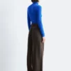 Draped Turtleneck Top