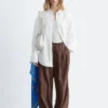 Drawstring Barrel Leg Trousers