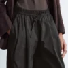 Drawstring Barrel Leg Trousers