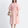 Drawstring Midi Dress