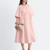 Drawstring Midi Dress
