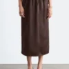 Drawstring Midi Skirt
