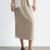Drawstring Midi Skirt