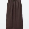Drawstring Midi Skirt