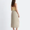 Drawstring Midi Skirt