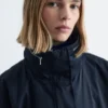 Drawstring Parka Coat