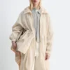 Drawstring Parka Coat