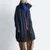 Drawstring Parka Coat