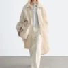 Drawstring Parka Coat