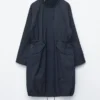 Drawstring Parka Coat