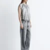 Drawstring Silk Top