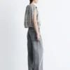 Drawstring Silk Top