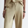Drawstring Twill Trousers