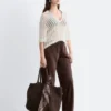 Drawstring Twill Trousers