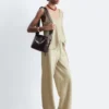 Drawstring Twill Trousers
