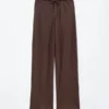 Drawstring Twill Trousers