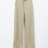 Drawstring Twill Trousers