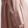 Drawstring V-Neck Mini Dress