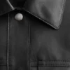 Drawstring-Waist Leather Jacket