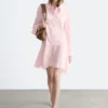 Drop-Waist Shirt Dress