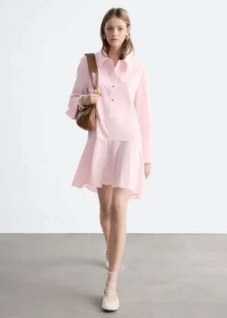 Drop-Waist Shirt Dress