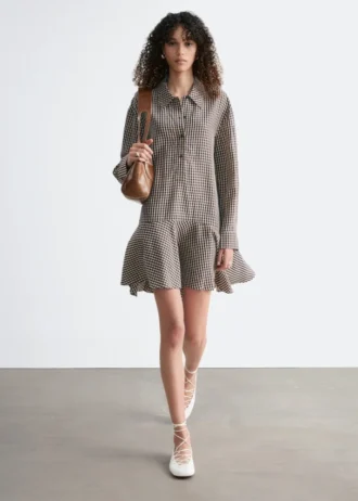 Drop-Waist Shirt Dress