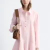 Drop-Waist Shirt Dress