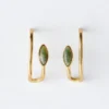 Ear-Cuff-Detail Stud Earrings
