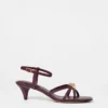 Embellished Heeled Leather Sandals