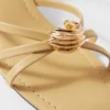 Embellished Heeled Leather Sandals