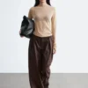 Fine-Knit Sheer Top