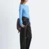 Fine-Knit Sheer Top