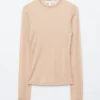 Fine-Knit Sheer Top