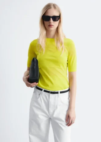 Fine-Knit T-Shirt