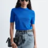 Fine-Knit T-Shirt