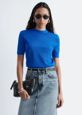 Fine-Knit T-Shirt