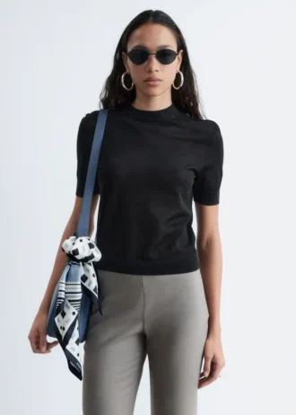 Fine-Knit T-Shirt