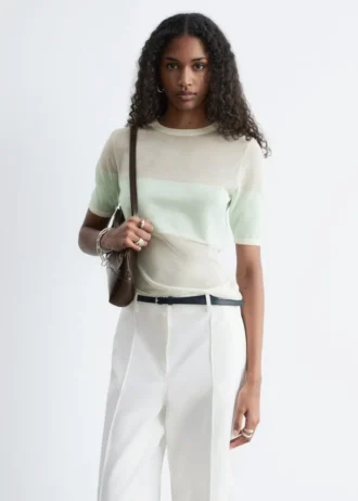 Fine-Knit T-Shirt