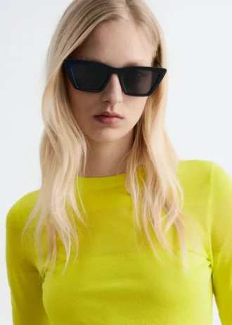 Angular Cat Eye Sunglasses