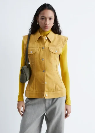 Fitted Denim Vest