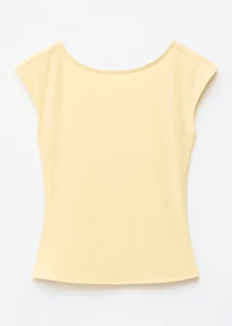 Fitted Open-Back T-Shirt