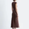 Fitted Satin Maxi Dress