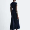 Fitted Satin Maxi Dress