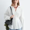 Fitted-Waist Cotton Shirt