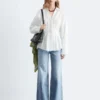 Fitted-Waist Cotton Shirt