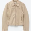 Fitted Zip-Up Denim Jacket