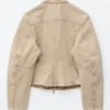 Fitted Zip-Up Denim Jacket