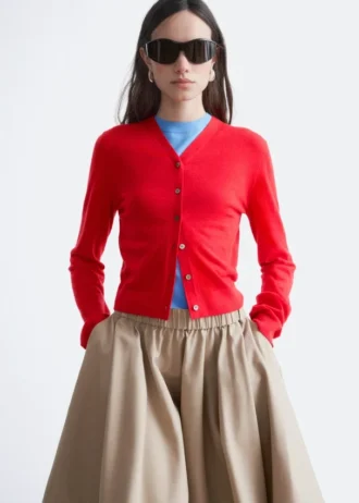 Flared Knee-Length Skirt