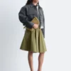 Flared Knee-Length Skirt